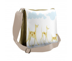 Simplistic Cheery Dogs Messenger Bag