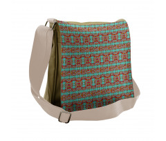 Ethnic Colorful Quirky Art Messenger Bag