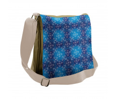 Abstract Floral Blossoms Messenger Bag