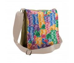 Casino Chips Luck Messenger Bag