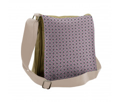 Vibrant Tone Circles Motifs Messenger Bag