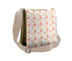 Sketchy Shapes Pastel Tone Messenger Bag