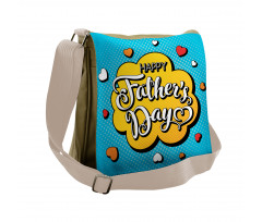 Colorful Comic Wording Messenger Bag