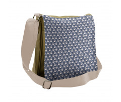 Delicate Lake Animal Lotus Messenger Bag