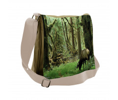 Roosevelt Elk in Park Messenger Bag