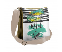 Wild and Free Art Messenger Bag