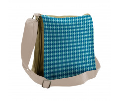 Continuous Argyle Messenger Bag