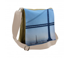 Sailboat from Pier 7 Messenger Bag