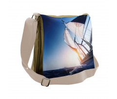 Sail Boat Adventure Sea Messenger Bag