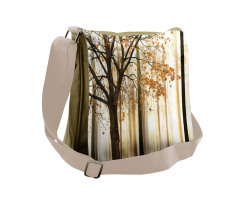 Tree in Abstract Woods Messenger Bag
