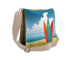 Surfboards on Coast Messenger Bag