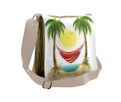 Hammock Between Palms Messenger Bag