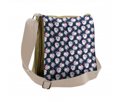 Tender Floral Bouquet Messenger Bag