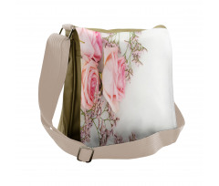 Close up Photo Flowers Messenger Bag