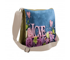 Valentines Bouquet Messenger Bag