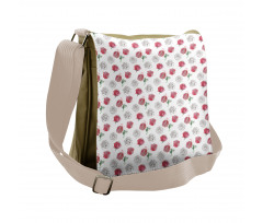 Flowers Sketch Art Messenger Bag