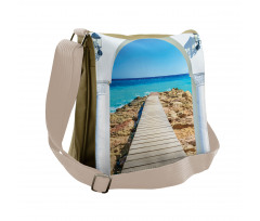 Sea with a Quay Coast Messenger Bag