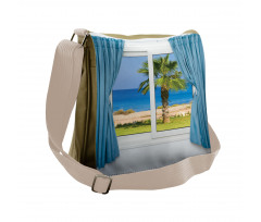 Shore Palm Tree Island Messenger Bag