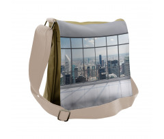 Big Window Downtown View Messenger Bag