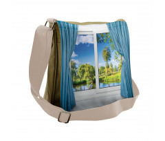 Rural Lake River View Messenger Bag