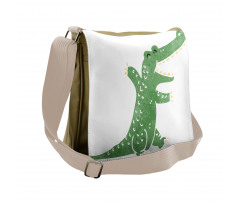 Funky Creature Laughing Messenger Bag