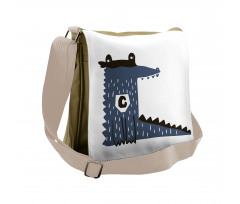 Geometric Letter C Messenger Bag