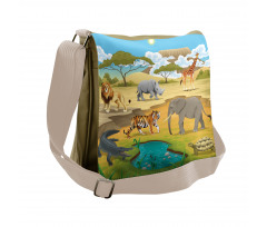 Landscape Forest Messenger Bag