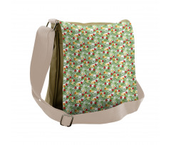 Tropical Climate Floral Messenger Bag