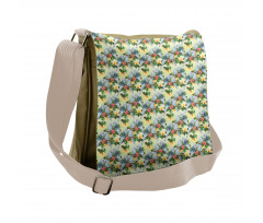 Birds Composition Leaves Messenger Bag