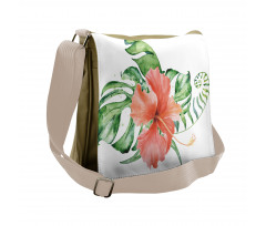 Lush Exotic Single Flower Messenger Bag