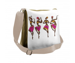 African Lady Dancers Messenger Bag