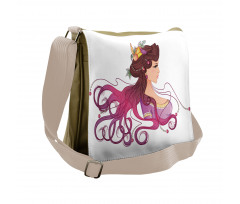 Fruity Hair Style Messenger Bag