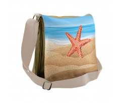 Starfish on the Beach Messenger Bag