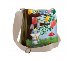 Bunny Balloons Messenger Bag