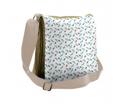 Blooms Butterflies Messenger Bag