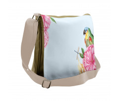 Watercolor Parrots Messenger Bag