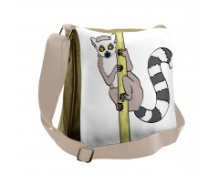 Tropical Ring Tailed Cartoon Messenger Bag