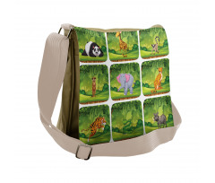 Animals Jungle Fun Messenger Bag