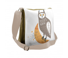 Wisdom Owl Crescent Messenger Bag