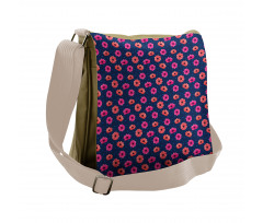 Blooming Polka Dots Messenger Bag