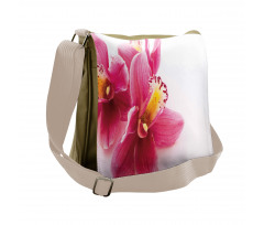 Close up Orchids View Messenger Bag