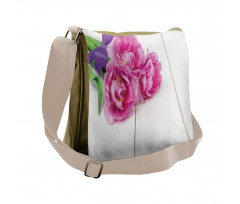 Tulips Tied with a Ribbon Messenger Bag