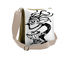 Cave Motif Darbuka Music Messenger Bag