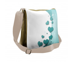 Hearts Valentines Messenger Bag