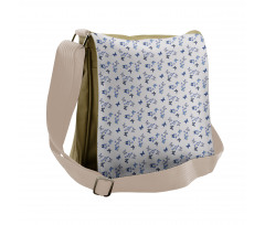 Bluebell Flowers Moths Messenger Bag