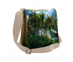 Hawaii Island Palm Tree Messenger Bag