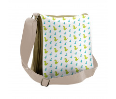 Dinosaur Animal Cartoon Art Messenger Bag