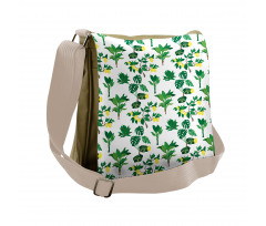 Tropical Citrus Blossoms Messenger Bag