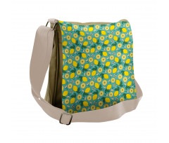 Rhythmic Citrus Blossoms Messenger Bag