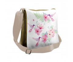 Flowers Wild Nature Messenger Bag